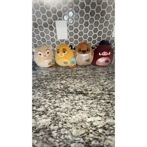 Lion King Squishmellow Set Of 4 Nala, Pumbaa, Simba, And Timon Box B
